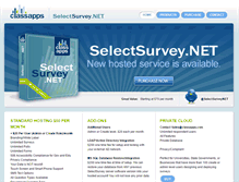 Tablet Screenshot of 6.selectsurvey.net