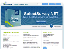Tablet Screenshot of 7.selectsurvey.net